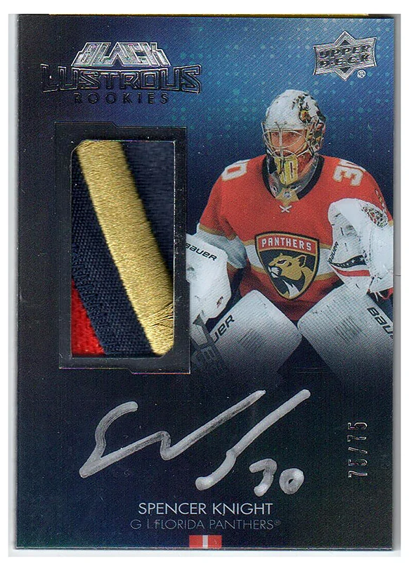 2021/22 Black Lustrous Rookies Spencer Knight #LRPA-SK /75