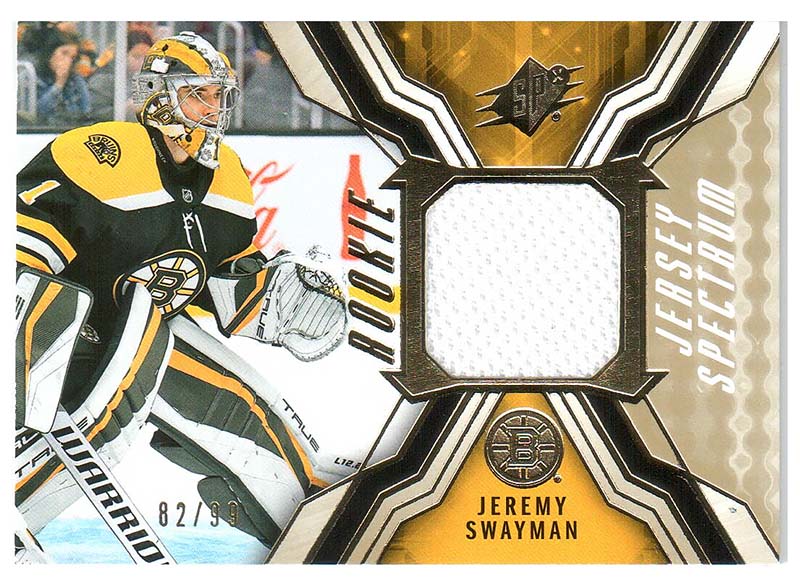 2021/22 Rookie Jersey Jeremy Swayman #RJ-JS /99