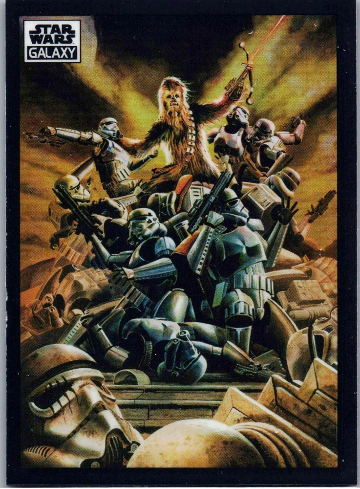 2022 Star Wars Galaxy Refractor #64 A Wookiee's Wrath