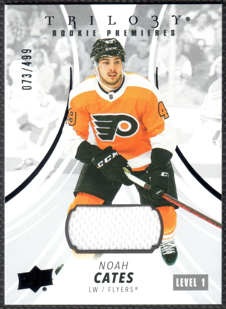 2022/23 Trilogy Rookie Premieres Black Foil Noah Cates #108 073/499