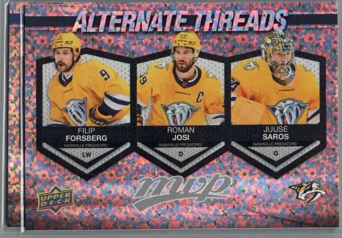 2023/24 Alternate Threads Filip Forsberg/Roman Josi/Juuse Saros #AT-11