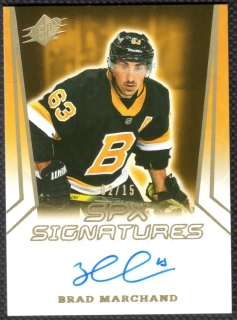 2021/22 SpX Signatures Gold Brad Marchand #SPX-BM 02/15