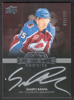 2021/22 Black Lustrous Rookies Signatures Sampo Ranta #LRS-SR 025/299