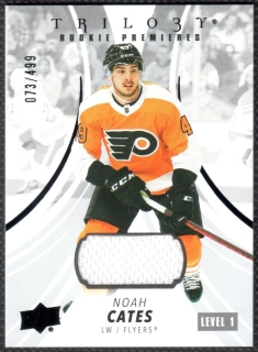 2022/23 Trilogy Rookie Premieres Black Foil Noah Cates #108 073/499