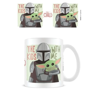 Hrnek Star Wars Mandalorian The Kids with Me 315 ml